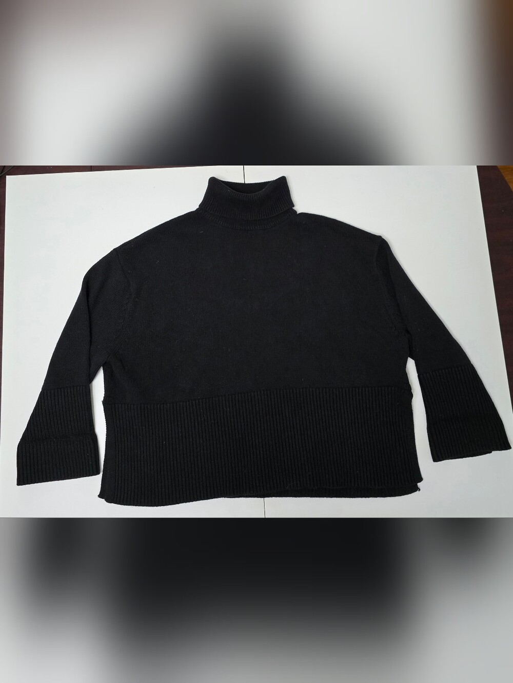 GAP 100% Cotton Black Turtleneck Sweater